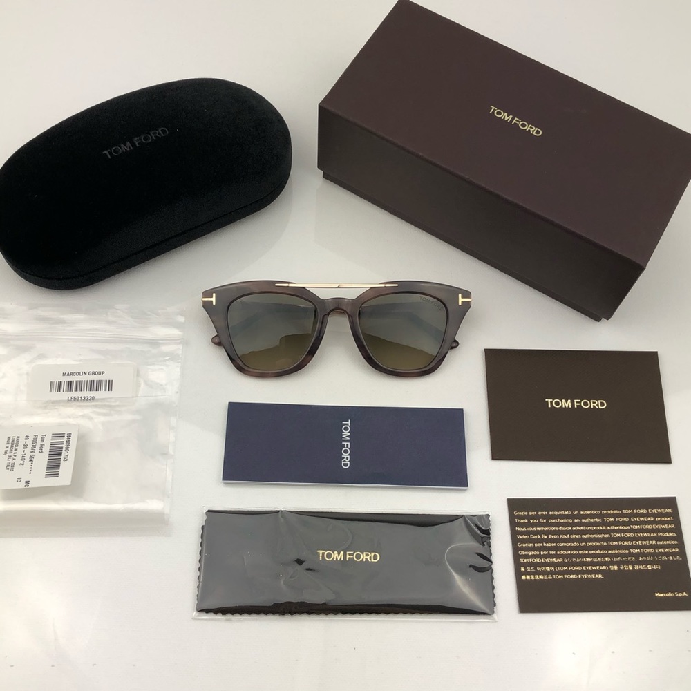 New TOM FORD Anna Cat Eye Brown Sunglasses - Picture 2 of 16